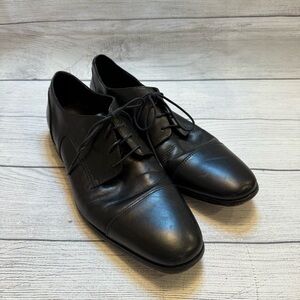 Florsheim Black JET Cap Toe Leather Oxford